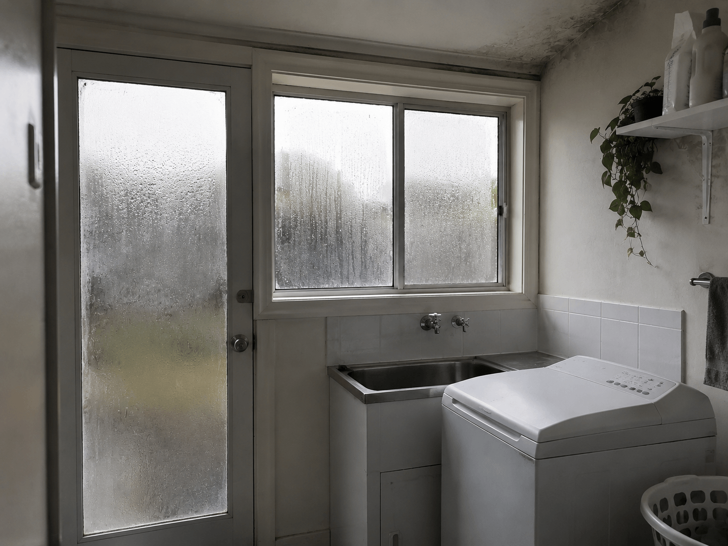 Condensation and humidity on cold indoor surfaces